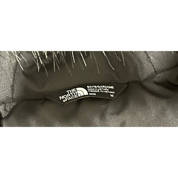 THE NORTH FACE Boy’s Gotham Goose Down Jacket Parka TNF Black Camo M (10) NWT - Picture 8 of 9